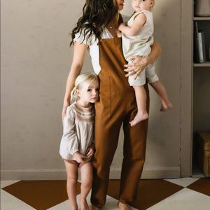 Little Cottonwood Pinyon Overall Fawn Small NWT